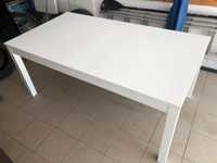 Stół ikea drewniany biały rozkładany 140/180/220x84 Stan idealny