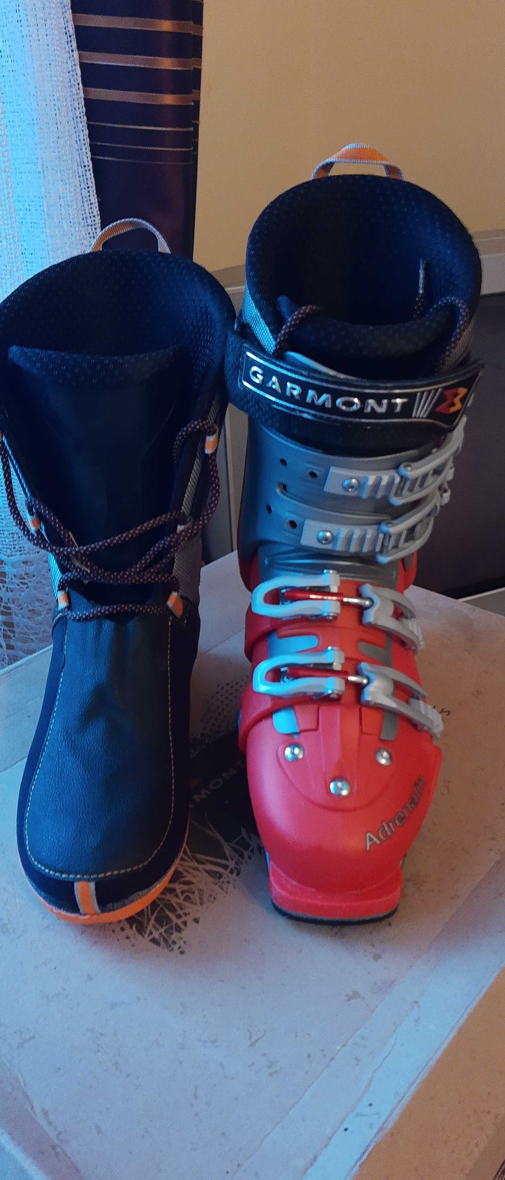 buty skiturowe GARMONT Adrenalin, wymienne podeszwy, jak nowe roz 26,5