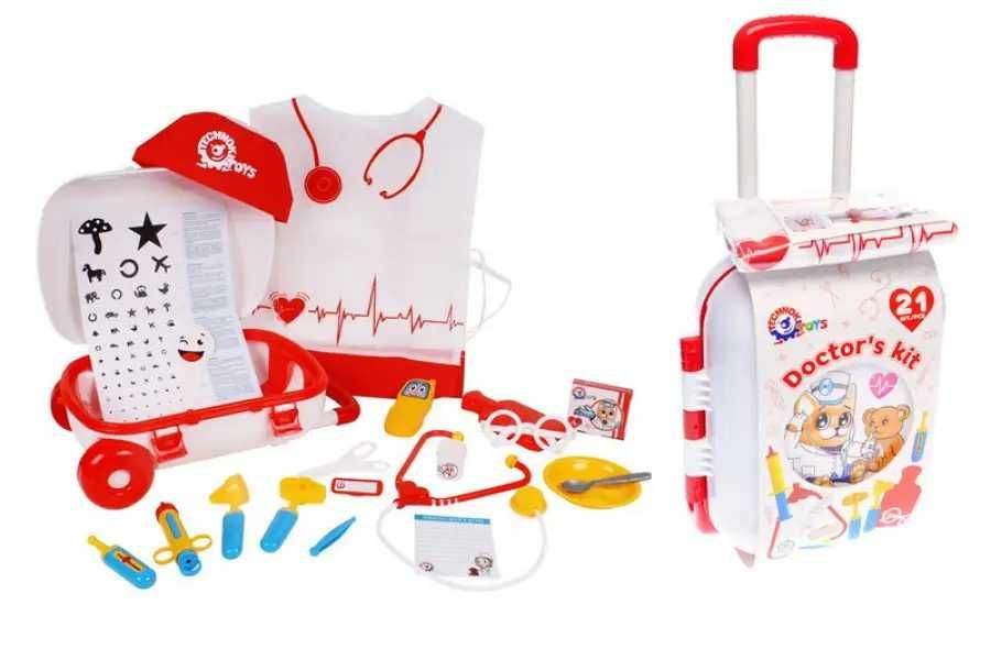 Дитячий набір доктора набір лікаря з лікарським вбранням 4319
