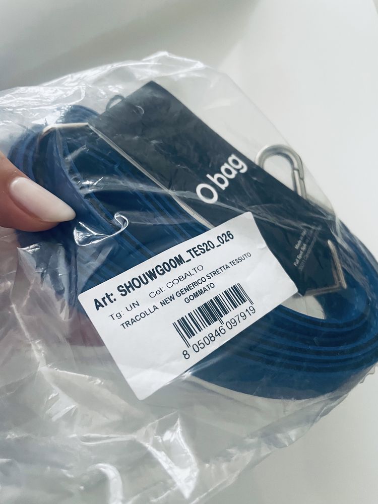 Torebka O bag soft smooth mini Cobalto