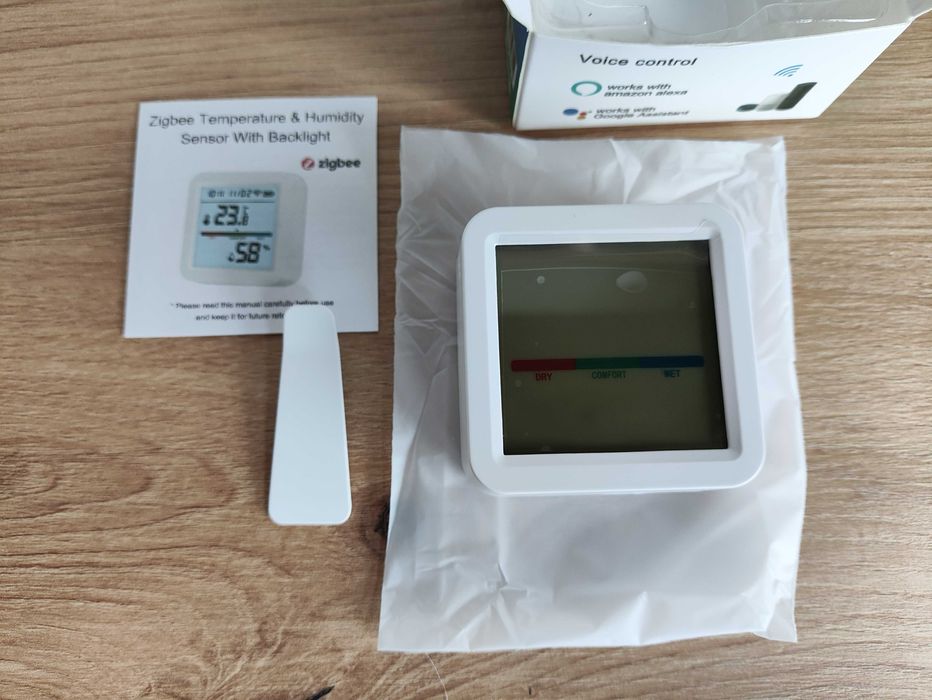 Inteligenty czujnik temperatury i wilgotności Tuya ZigBee WiFi