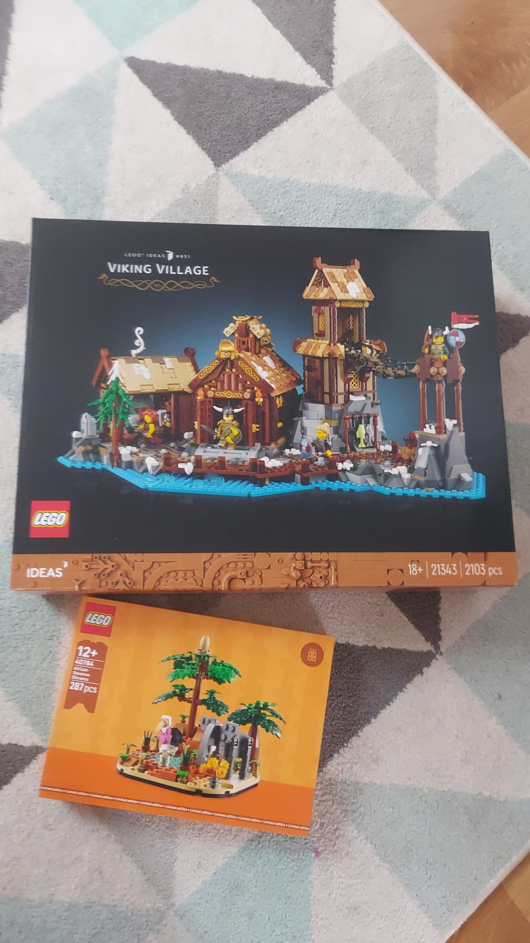 Lego 21343 wioska wikingow I Lego 40784 Sawanna Nowe
