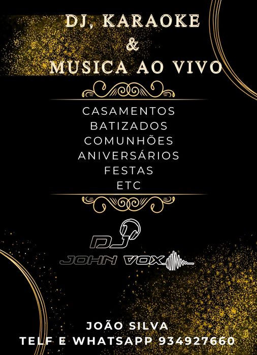 Serviços de Música ao vivo, Karaoke, Dj, Fogo de artifício