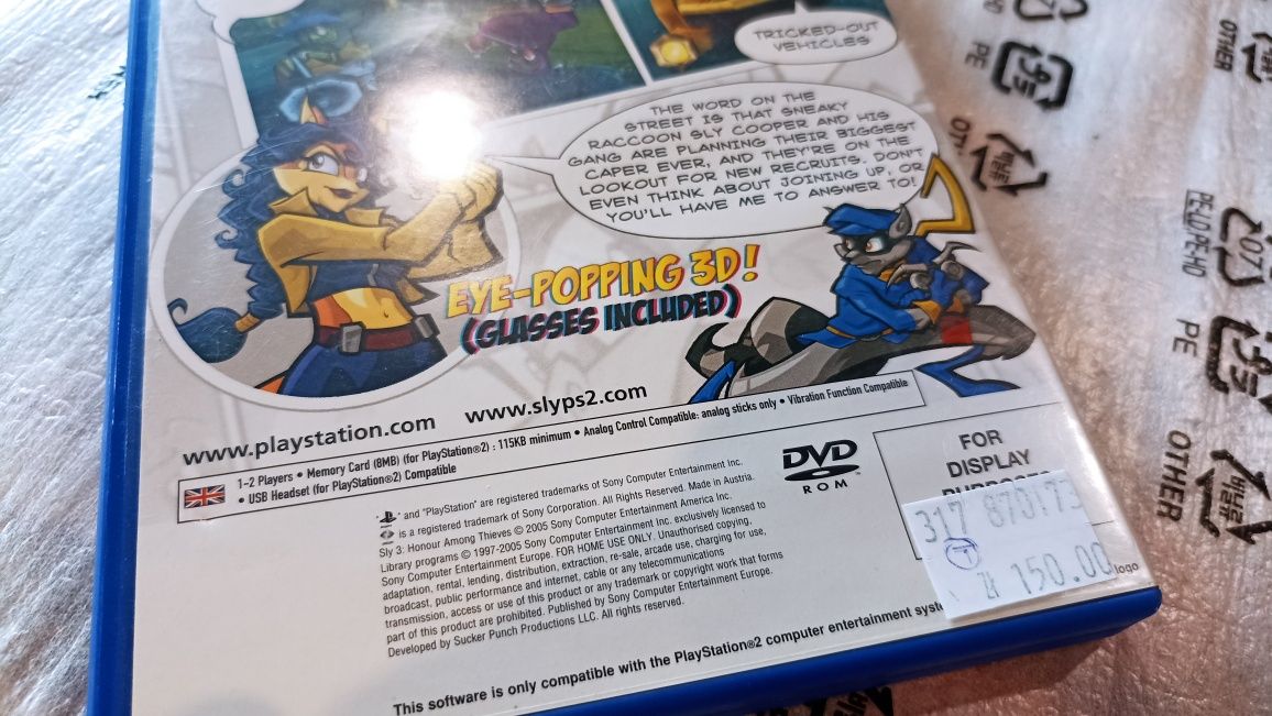 Sly 3 Honour Among Thieves PS2 PROMO możliwa zamiana SKLEP