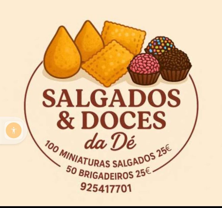 Salgados caseiros e docinhos brasileiros