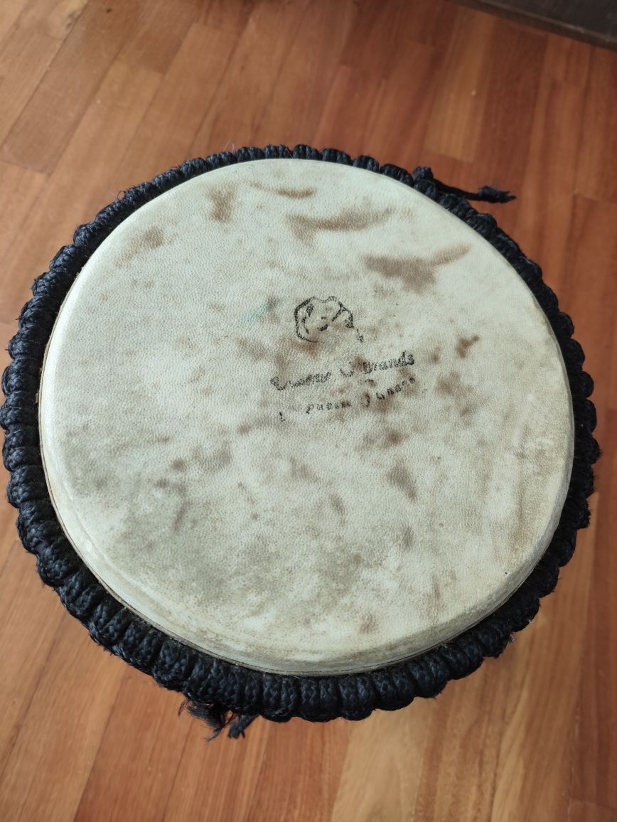 Djembe 20 cm diâmetro madeira