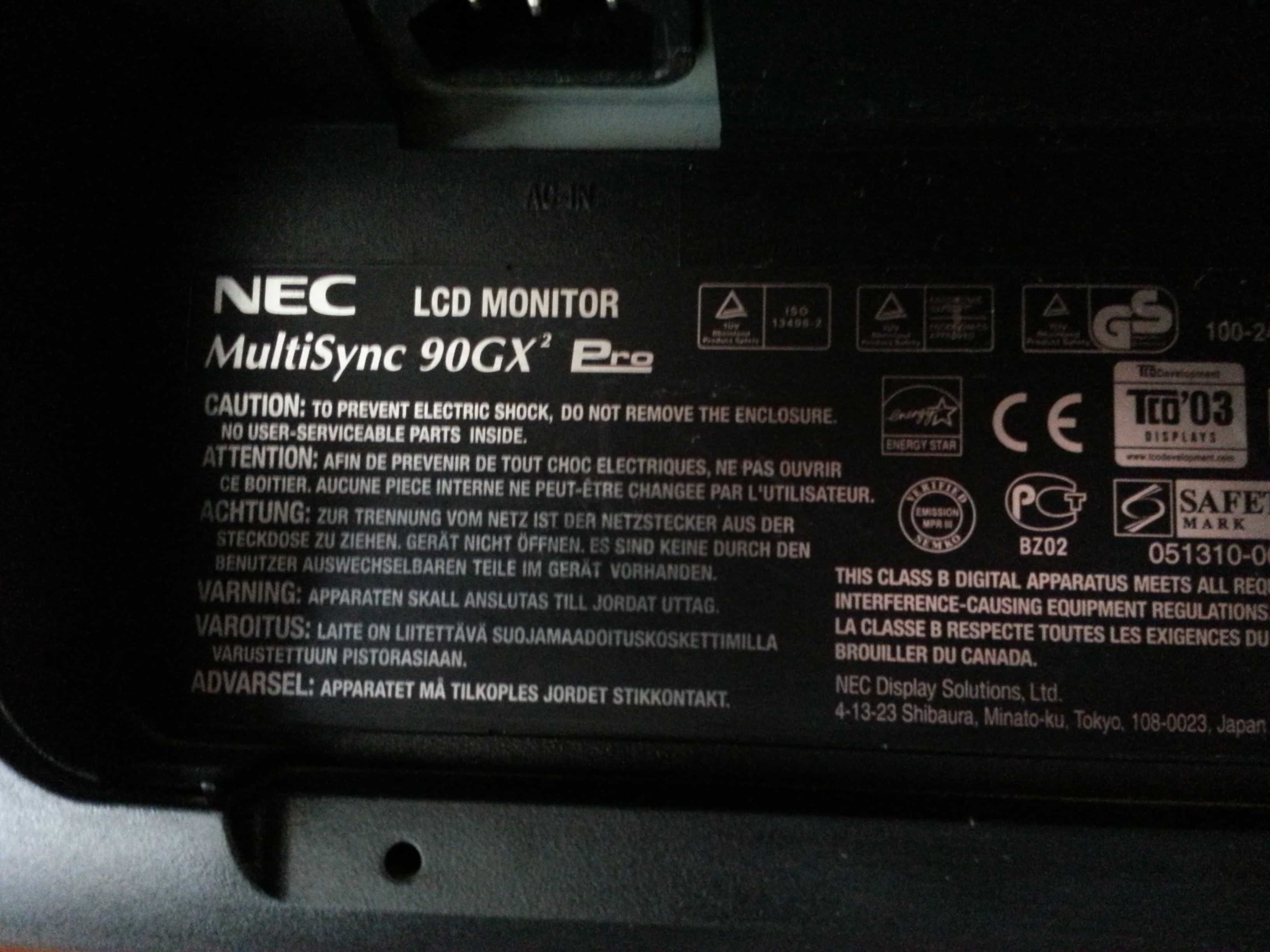 Monitor NEC 90GX2