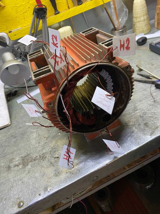 Перемотка великих двигунів 220V,380V.Майстерня,Дніпро