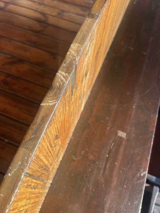 Szafka stojąca z półkami i szufladkami - drewniana