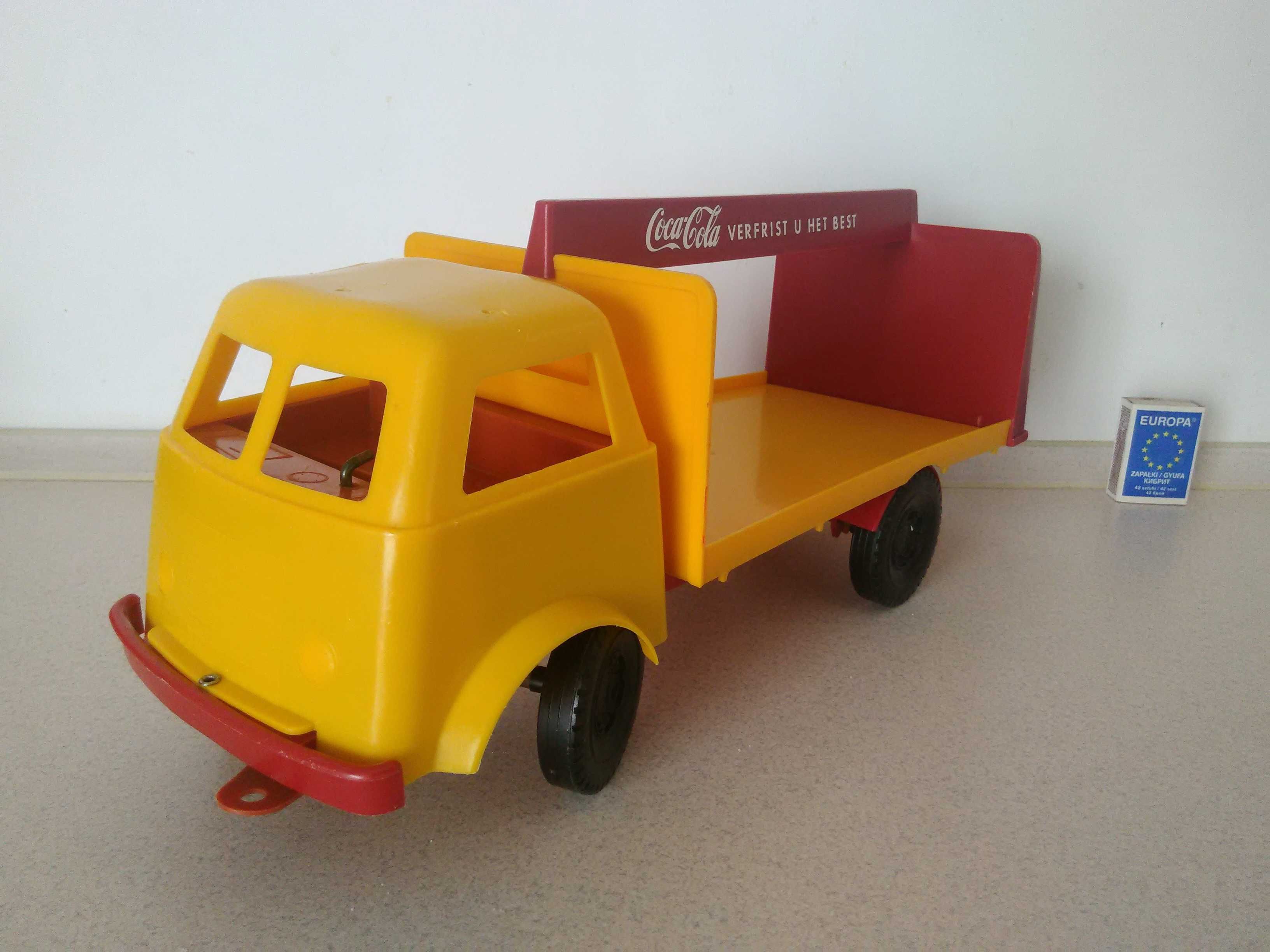 stara zabawka PRL retro auto ciężarówka Coca-Cola USA zabytek czz