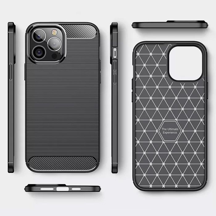 Back Case Carbon Do Iphone 14 Pro Czarny
