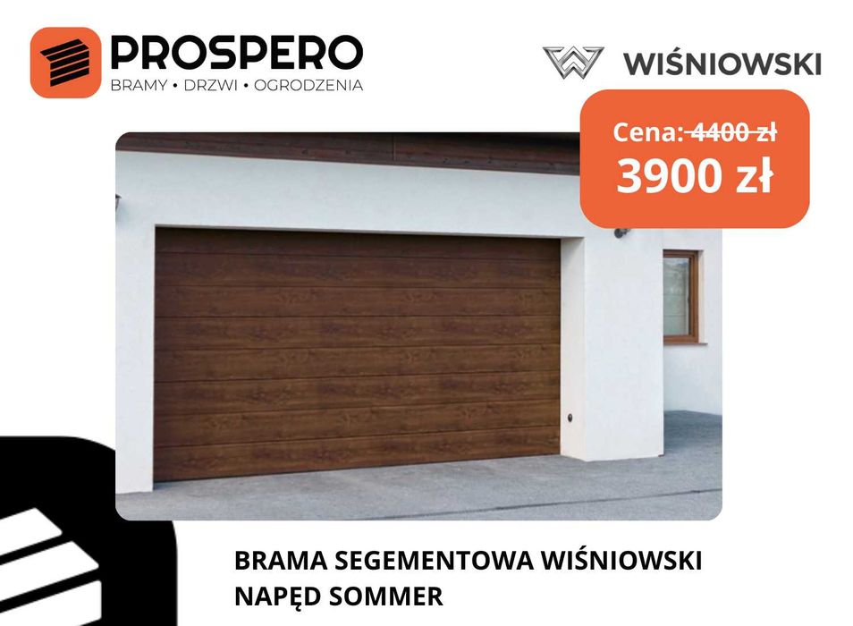 BRAMA GARAŻOWA Wiśniowski orzech złoty dąb / Lędziny, Bieruń, Chełmek