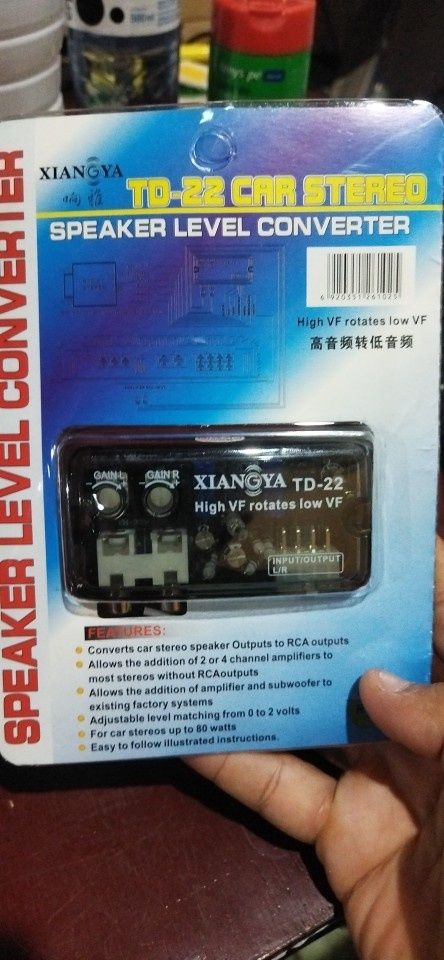 Частотный преобразователь уровня сигнала,TD-22. Аудио конвертер RCA,