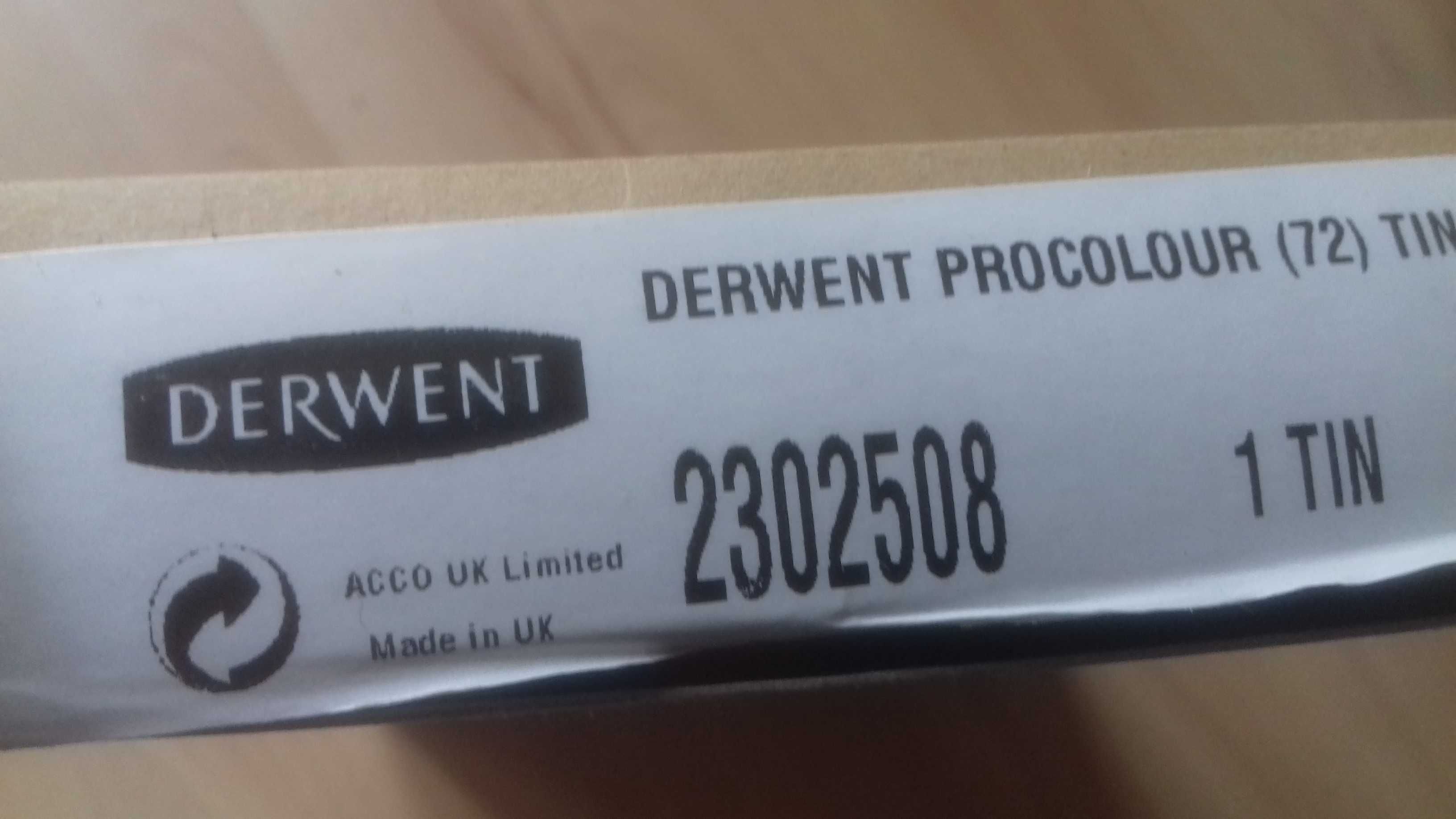 Nowy oryginalny zestaw kredek Derwent Procolour 72 kolory