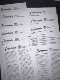 Preparar Exame/Testes de Economia A 10° e 11°- Resumos e Formulário