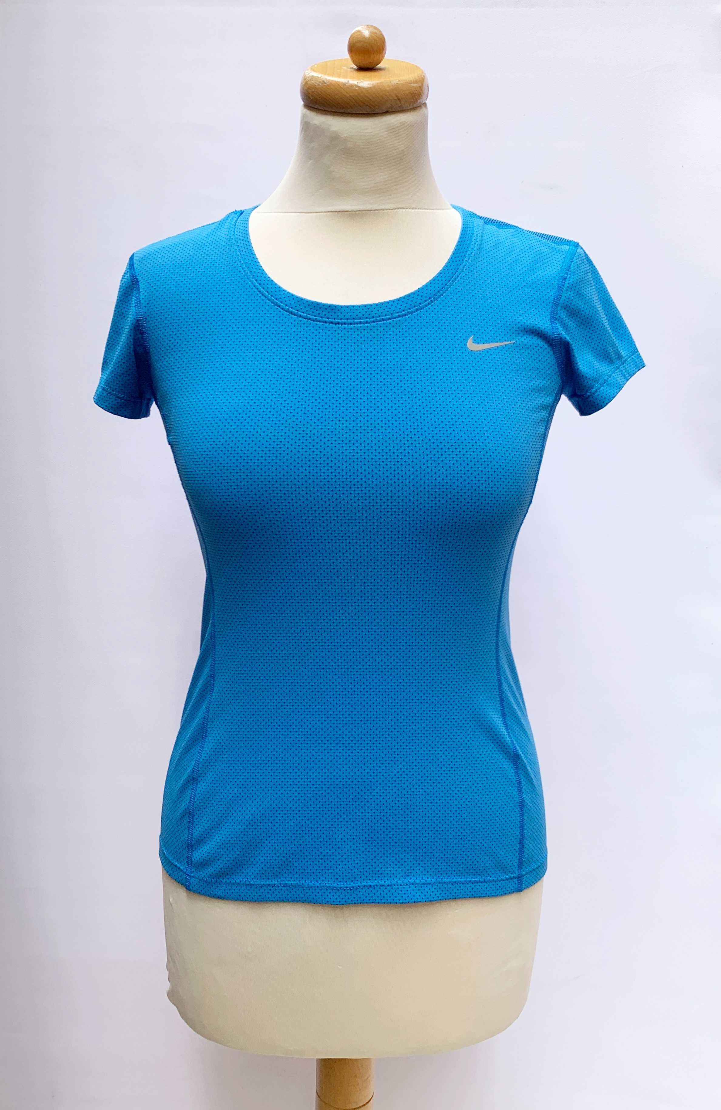 Bluzka Nike Running Koszulka Sportowa Niebieska XS 34