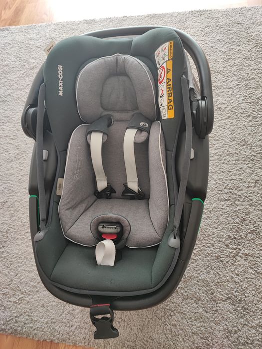 Ovo Maxi Cosi Coral 360 + Adaptadores + Alça transporte