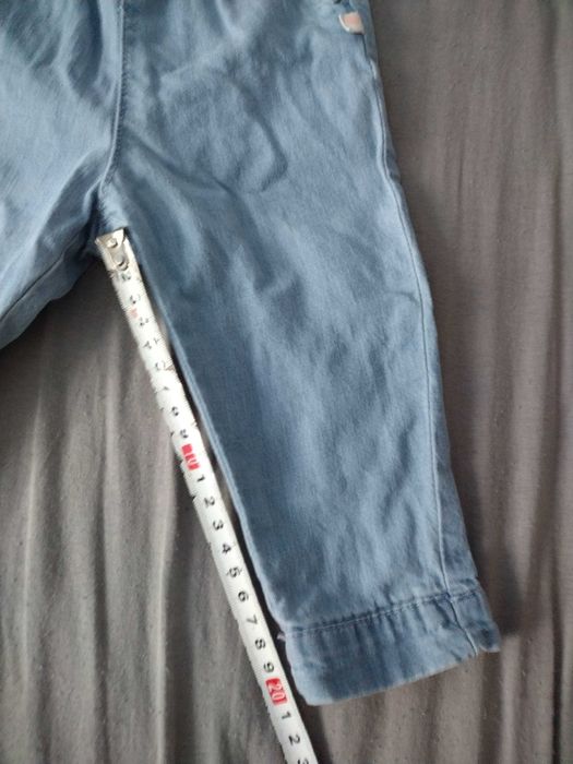 Spodnie niemowlęce jeansowe h&m 80