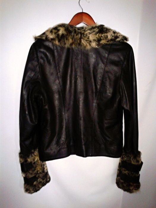 Куртка Franco Favori кожа премиум-класса мех ягненка размер 52