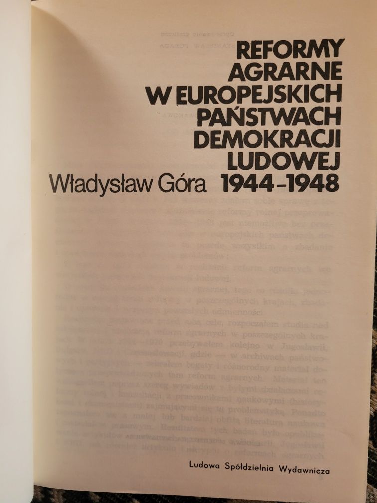 W.Góra Reformy agrarne w państwach DL 1944/48 LSW 1973