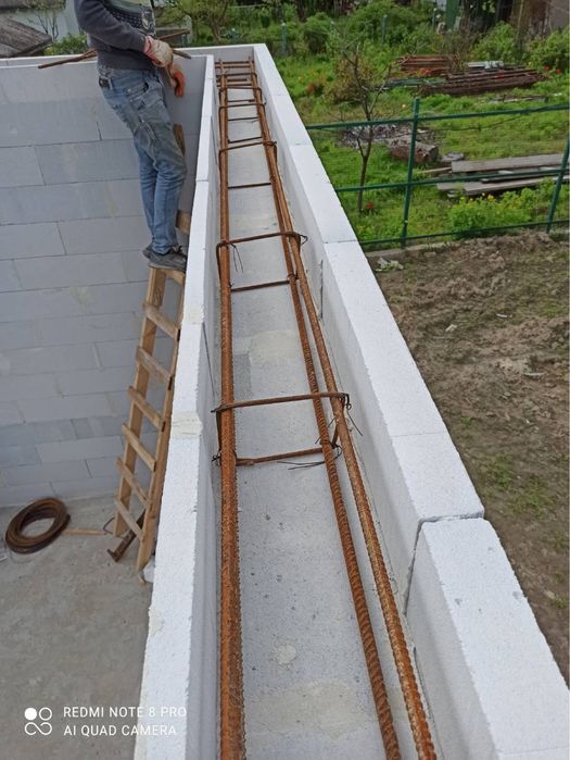 Мурування газоблока/цегли