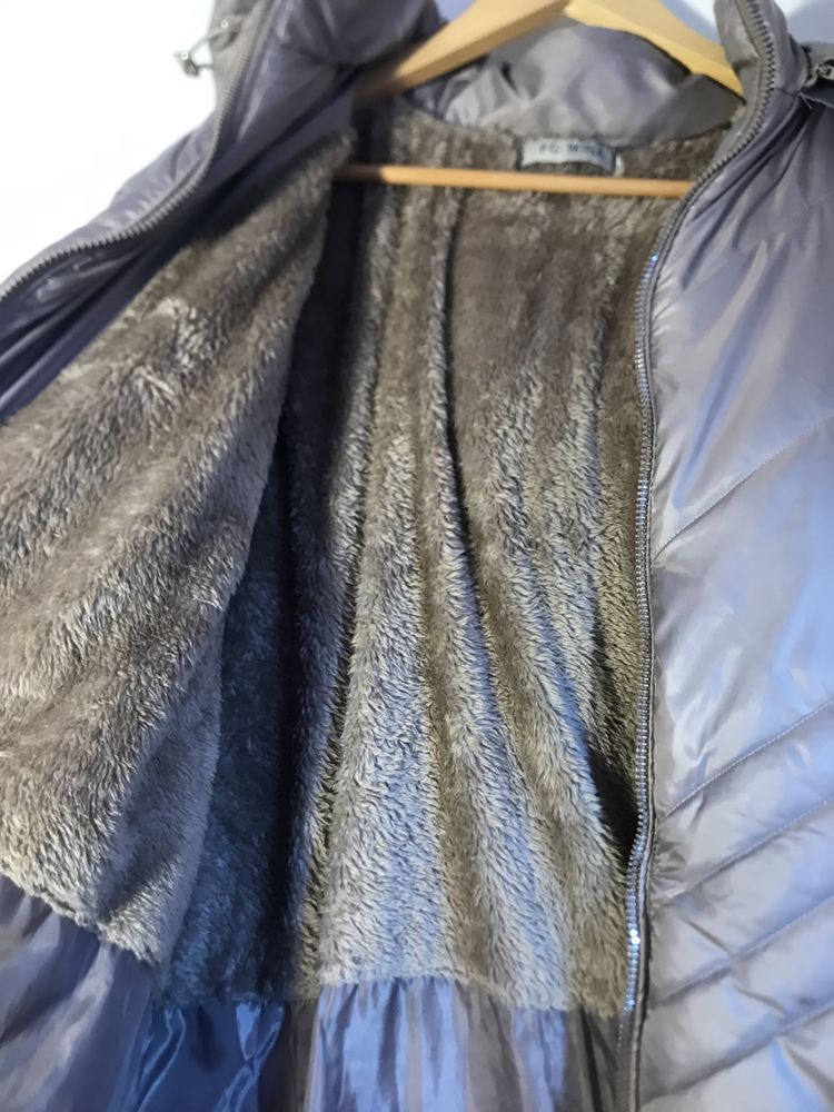 Płaszcz zimowy damski z kapturem FC MINA rozm. 4XL - 48