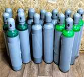 Nowe pełne  butle z argonem i mieszanką Ar+CO2