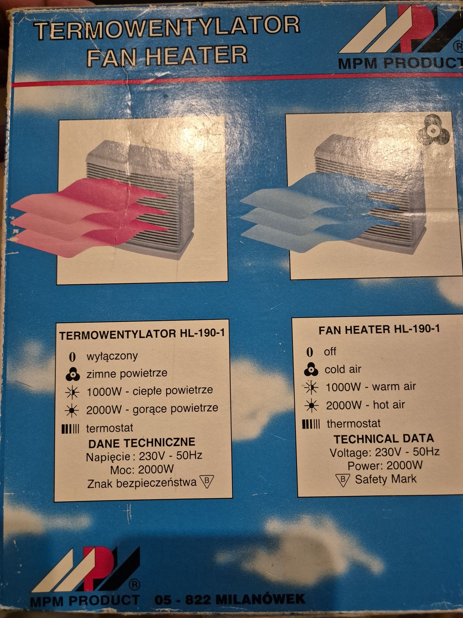 Termowentylator stan bardzo dobry