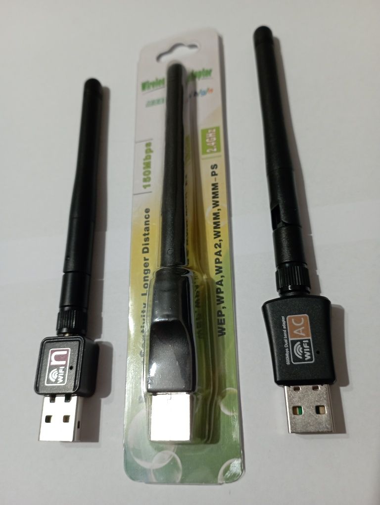 Wi-Fi адаптер для пк 600mbps антена wifi USB для пк і 150mbps