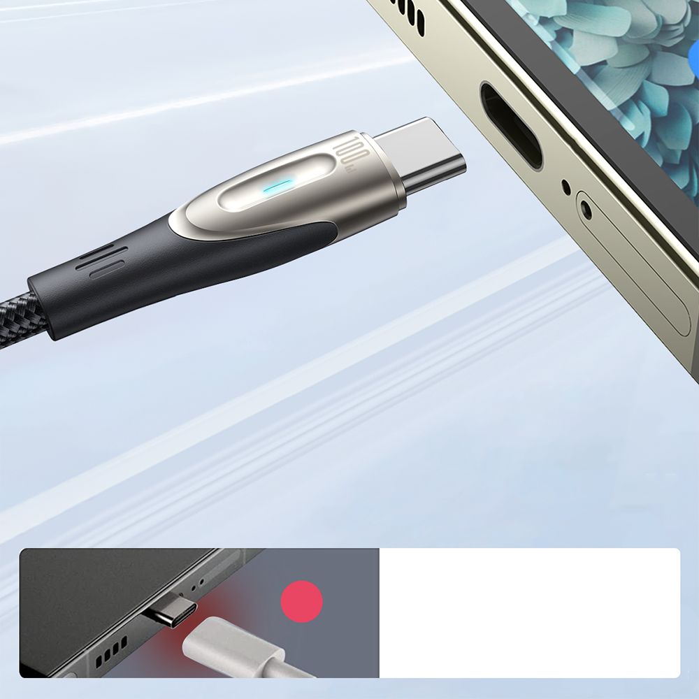 kabel przewód w oplocie pioneer series usb-c 240w 1.2m czarny