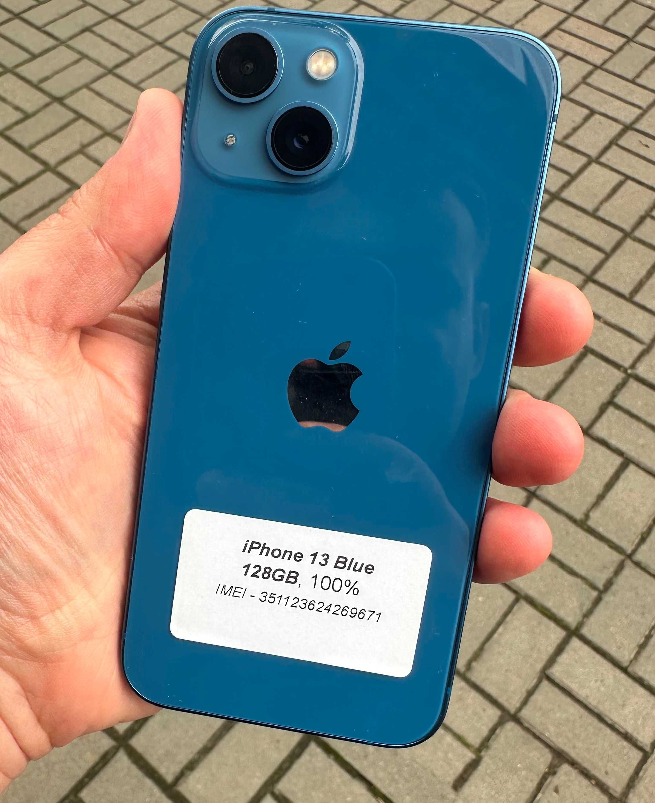 Apple Iphone 13 128GB Blue 100% Магазин