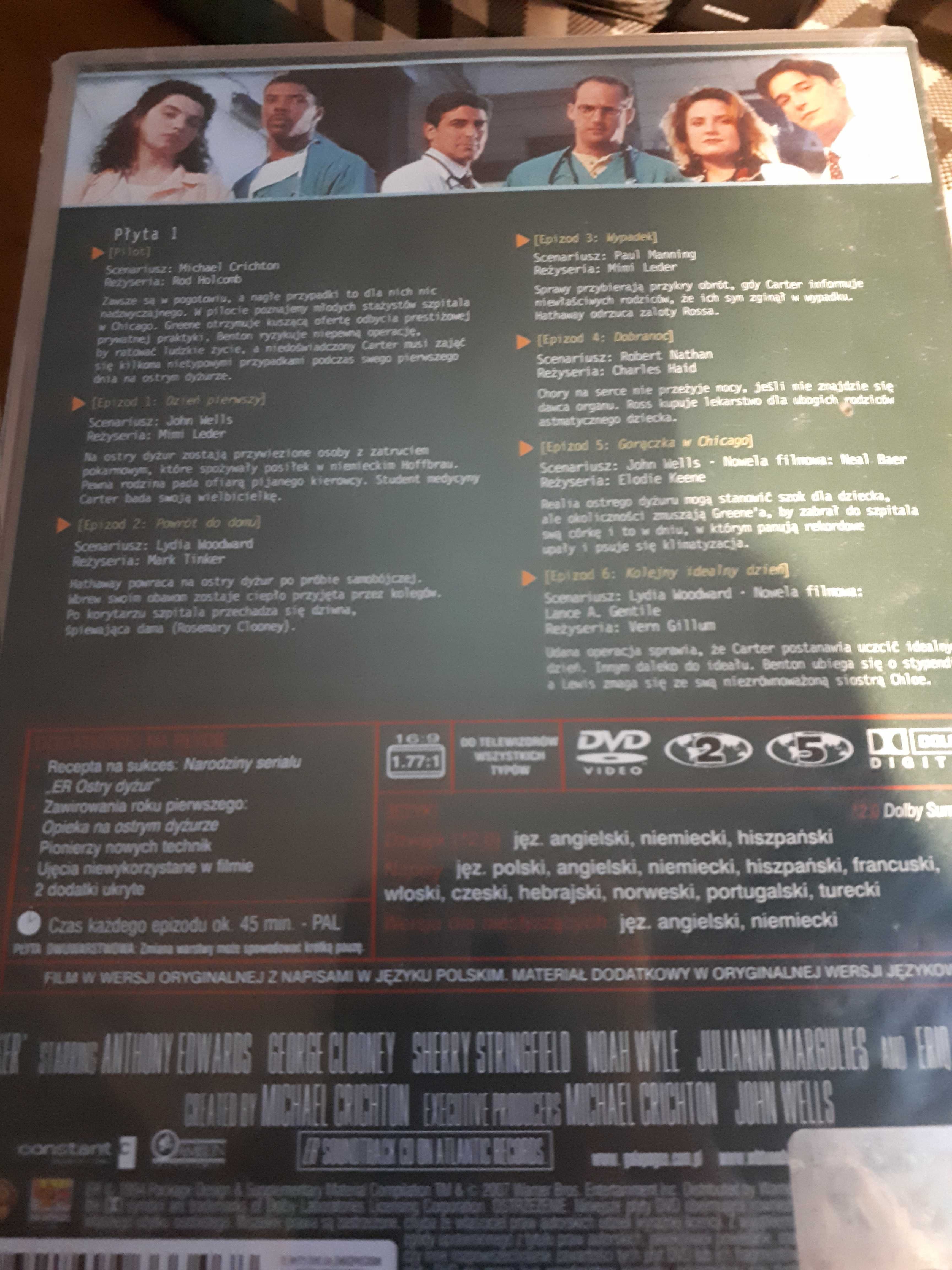 Ostry Dyżur Sezon 1 Box 4 DVD Folia