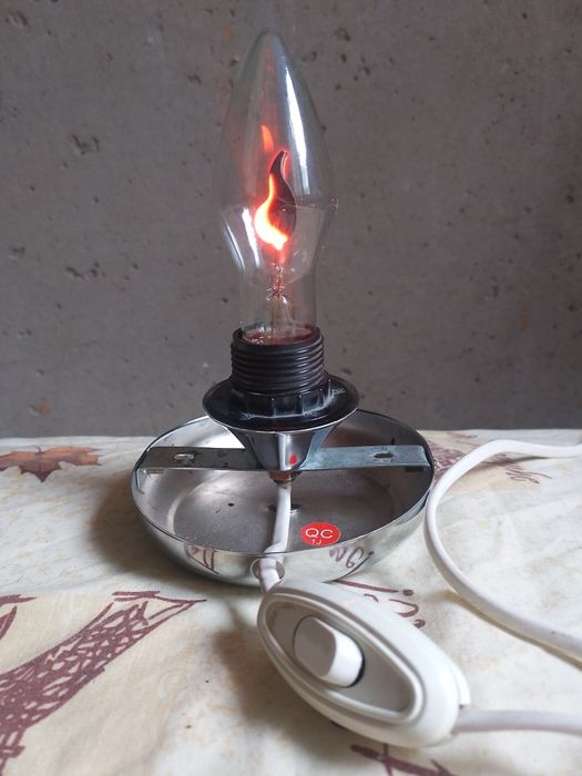 Светильник ночник "свеча на ветру" рэтро