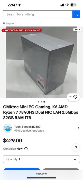 Gmktec nuc box MINI PC K6