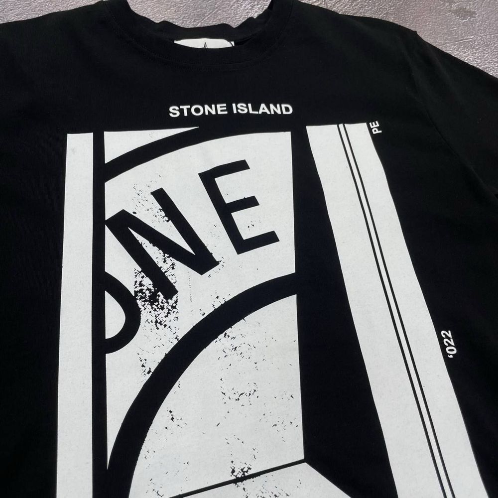 NEW COLLECTION 2024 черная футболка Stone Island размеры: s - xxl