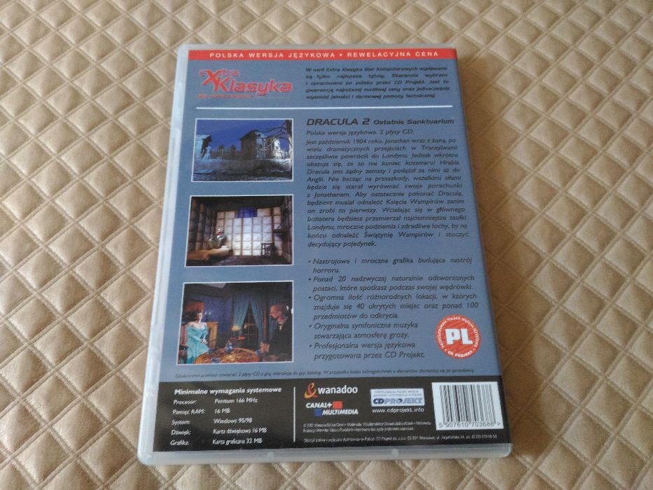 Dracula 2: Ostatnie Sanktuarium PL 2CD + pudełko i instrukcja