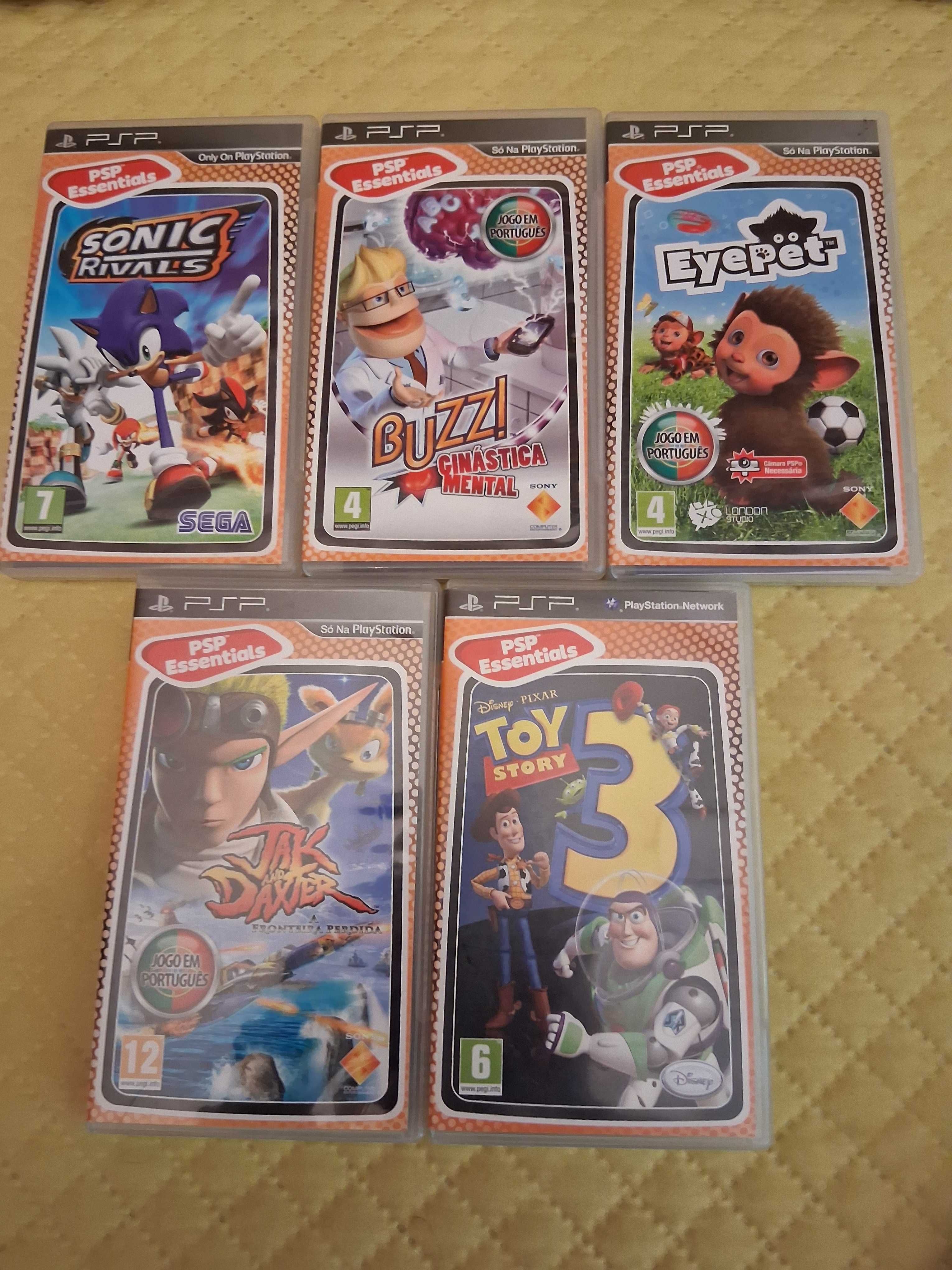 Jogos variados para PSP