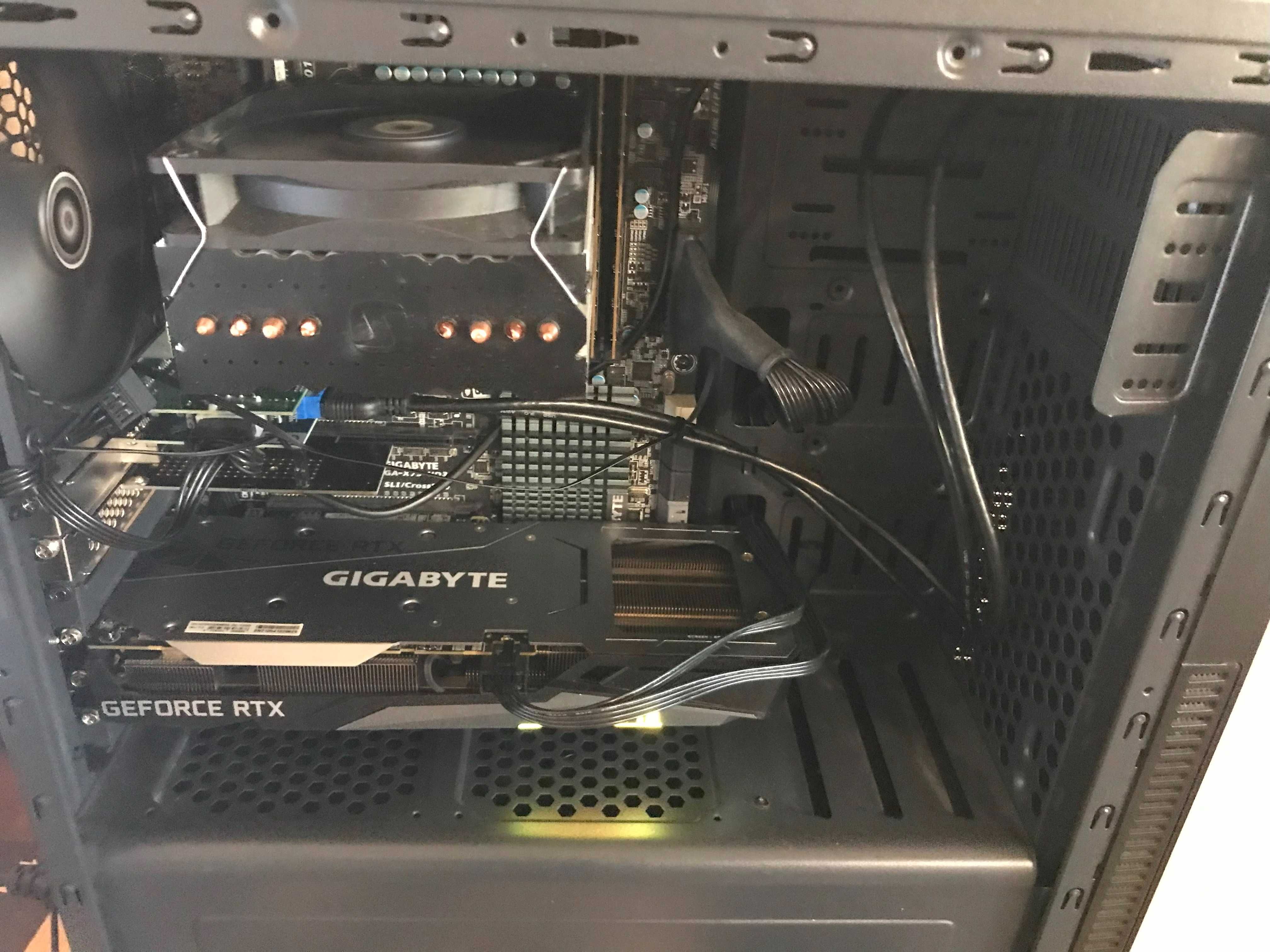 Gigabyte RTX 3060 12GB, 32 GB , Xeon 10 rdzeni,20 w. zasilacz 750w)