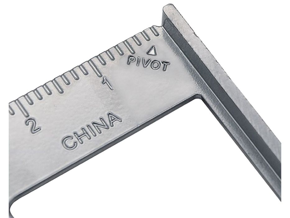 Duży Kątownik Stolarski Aluminiowy Przymiar Budowlany 180mm