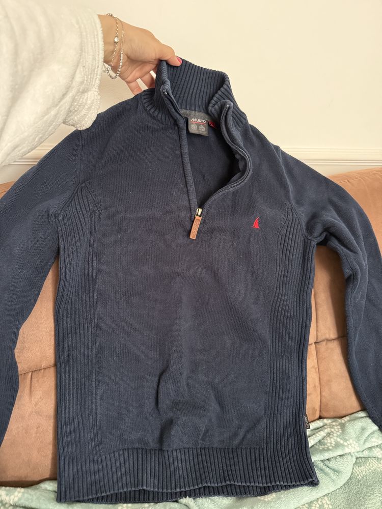 sweter męski ciemnoniebieski