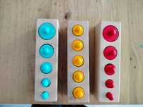 Cylindry drewniane Montessori sorter
