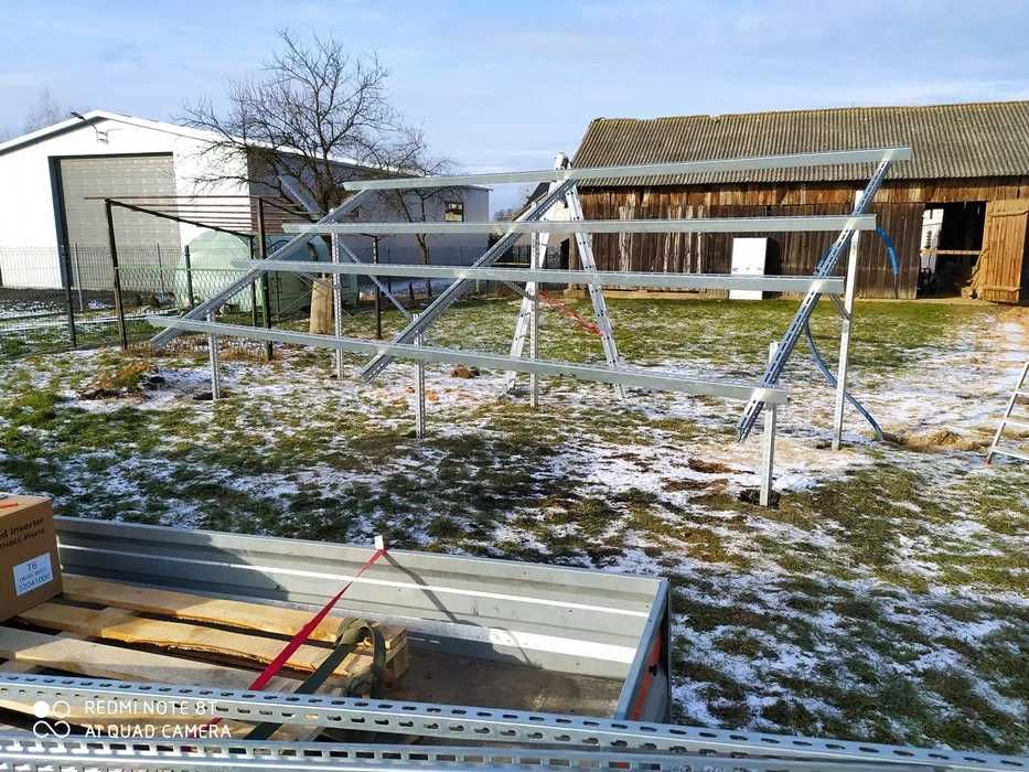 Wiosenna Promocja !!  Instalacja fotowoltaiczna Fotowoltaika grunt 6kW