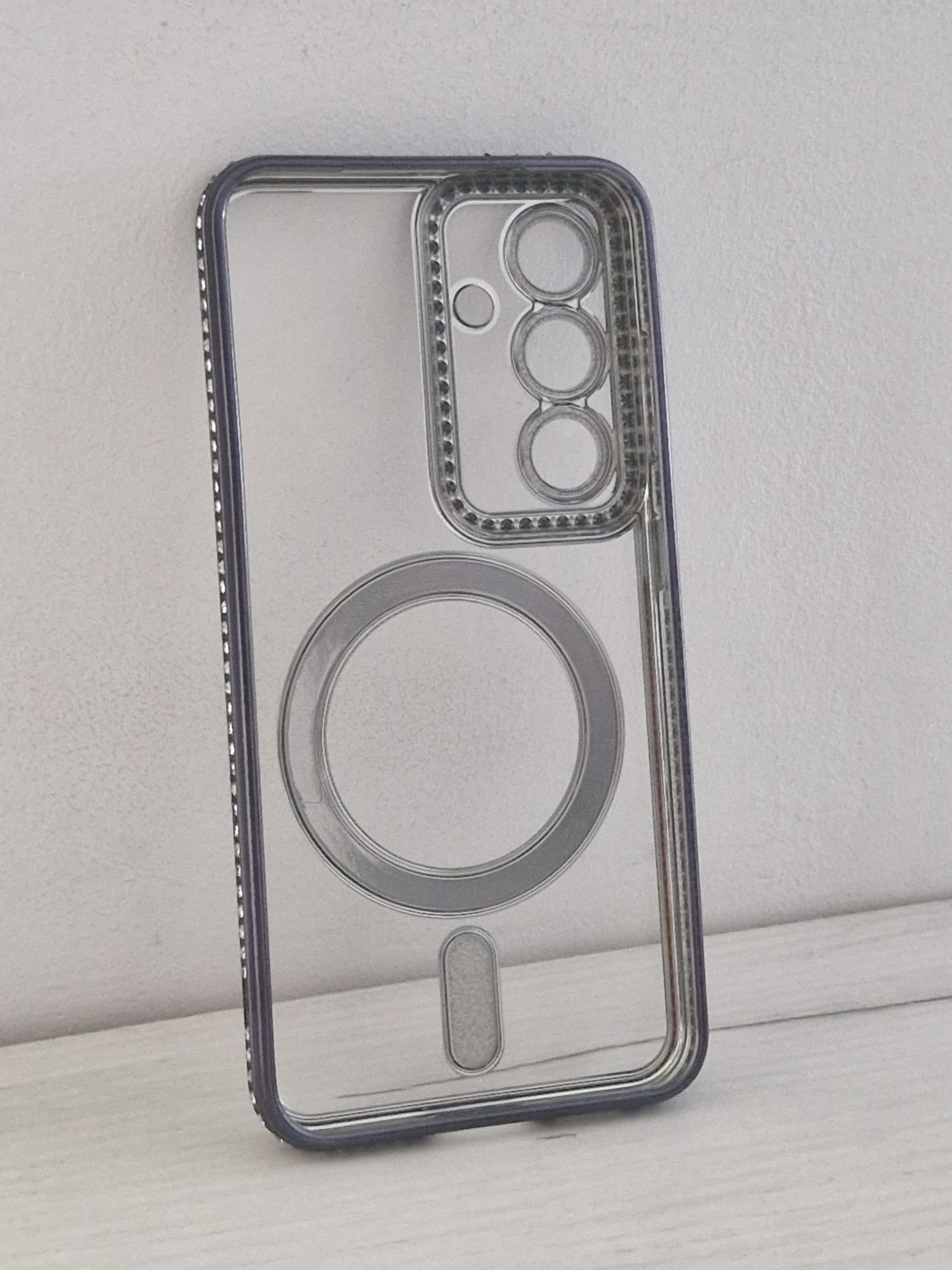 Bling Magsafe Case do Samsung Galaxy S25 czarny