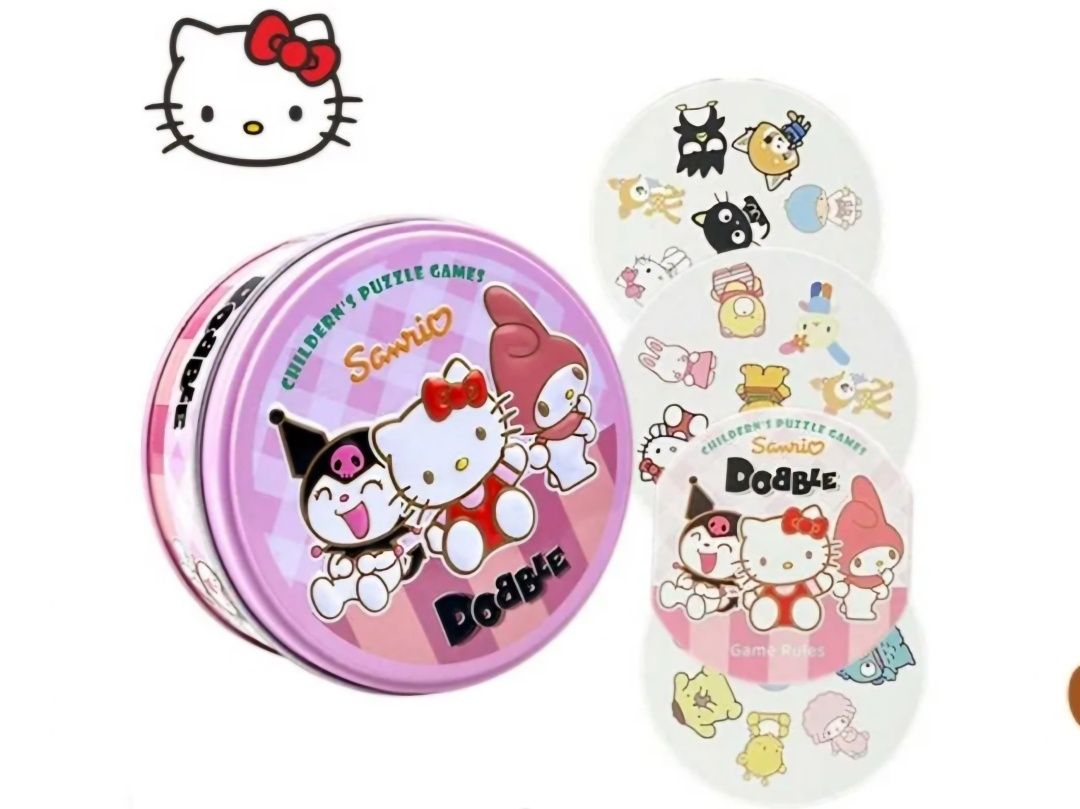 Gra Dobble Hello Kitty Dla Dzieci Rodzinna Gra Karciana. Nowa.