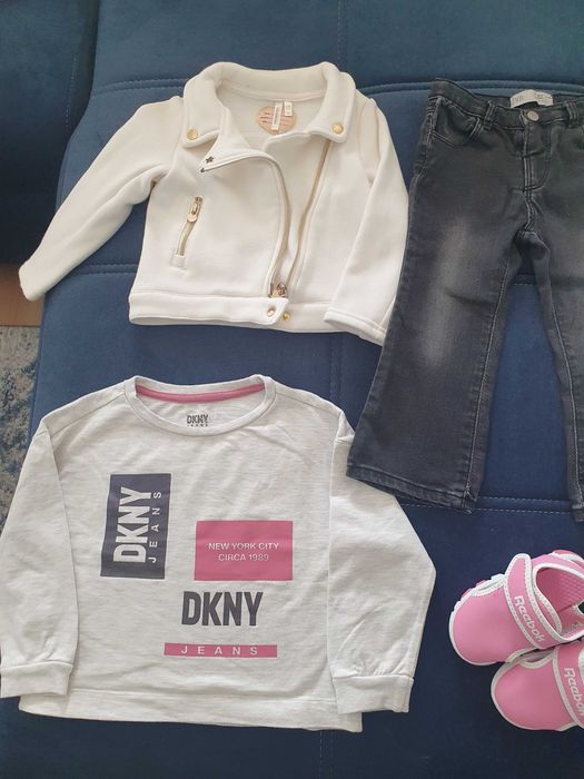Mayoral. Zara, DKNY zestaw firmowych ubranek po dziewczynce r.  92