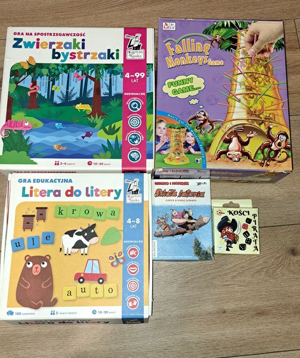 Zestaw gier gry edukacyjne