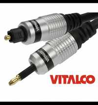 Kabel optyczny Toslink - jack 3,5mm 10m Vitalco