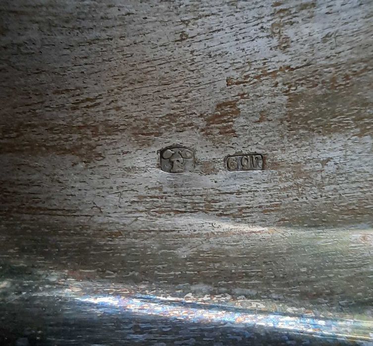 35 cm Stara posrebrzana duża srebrna platerowana srebrem plater