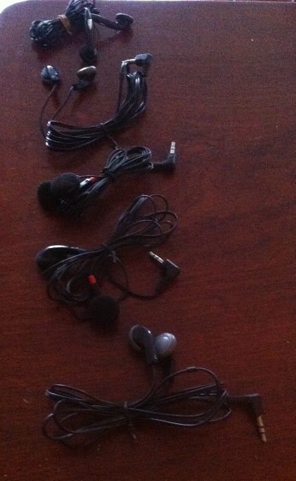 Lote de 5 auriculares p/telemovel