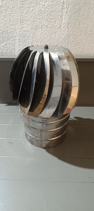 Girandola em inox H 400 D 200